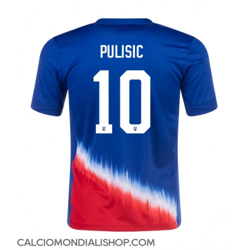 Maglie da calcio Stati Uniti Christian Pulisic #10 Seconda Maglia Copa America 2024 Manica Corta